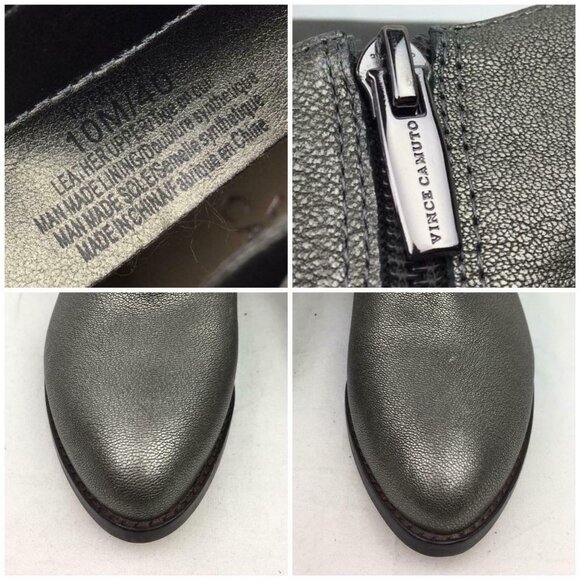 Vince Camuto Cateen Metallic Leather booti… - Picture 8 of 12